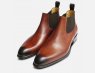 Mens Beatle Boots in Chestnut Brown Leather