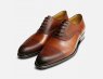Executive Rich Brown Perforated Italian Oxford Shoes