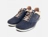 Bugatti Navy Blue Suede Leather Designer Casual Shoes