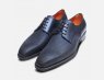 Metallic Navy Blue Chainmail Designer Italian Shoes