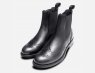 Anthracite Grey Ladies Ankle Boot Brogues Made in Italy