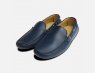 Dark Navy Blue Leather Driving Shoes for Men Arthur Knight UK
