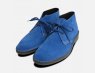 Blue Suede Prince Harry Desert Boots Mens