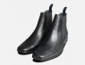 Exceed Black Brogue Mens Chelsea Boots