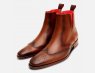 Jeffery West Designer Brown Wingtip Brogue Chelsea Boots