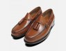Honey Brown Polished Leather Formal Ivy League Tassel Loafers by Bass Weejuns