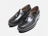 Black Polished Leather Formal Ivy League Tassel Loafers by Bass Weejuns