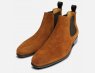Beatle Boots For Men in Light Brown Whisky Suede