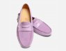 Lilac Suede Ladies Italian Driving Shoe Moccasins