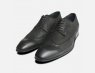 Black Waxy Lace Up Shoes for Men by Designer Brand Exceed