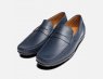 Luxury Navy Blue Italian Moccasins by Arthur Knight Shoes