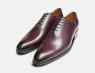 Aubergine Purple Mens Wholecut Oxford Shoes