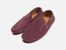 Purple Suede Italian Moccasin Shoes for Men