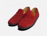 Red Suede Rubber Soled Driving Shoes