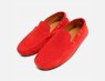 Red Suede Driving Shoe Moccasins for Men