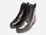 Tamaris Full Brogue Zip Ankle Boot in Black Leather