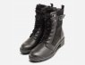 Tamaris Designer Warm Lined Heeled Mid Boots in Black