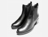 Black Napa Leather Tamaris Heeled Womens Chelsea Boots