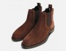 Tommy Hilfiger Brown Suede Designer Chelsea Boots for Men