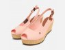 Tommy Hilfiger Elba Light Pink Womens Wedge Sandals