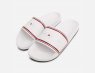 Tommy Hilfiger White Designer Pool Slider Sandals