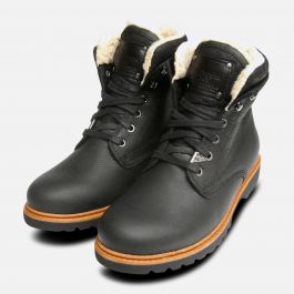 Black General Havana Joe Aviator Cotton Lined Mens Boots