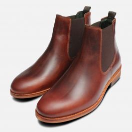 barbour bedlington chelsea boots brown