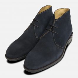 Navy Blue Suede Westbury 3 Chukka Boots