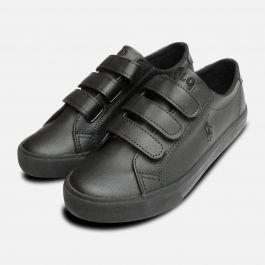 Black Ralph Lauren Polo Slater EZ School Shoes