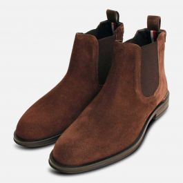 Tommy hilfiger classic outlet suede chelsea boots