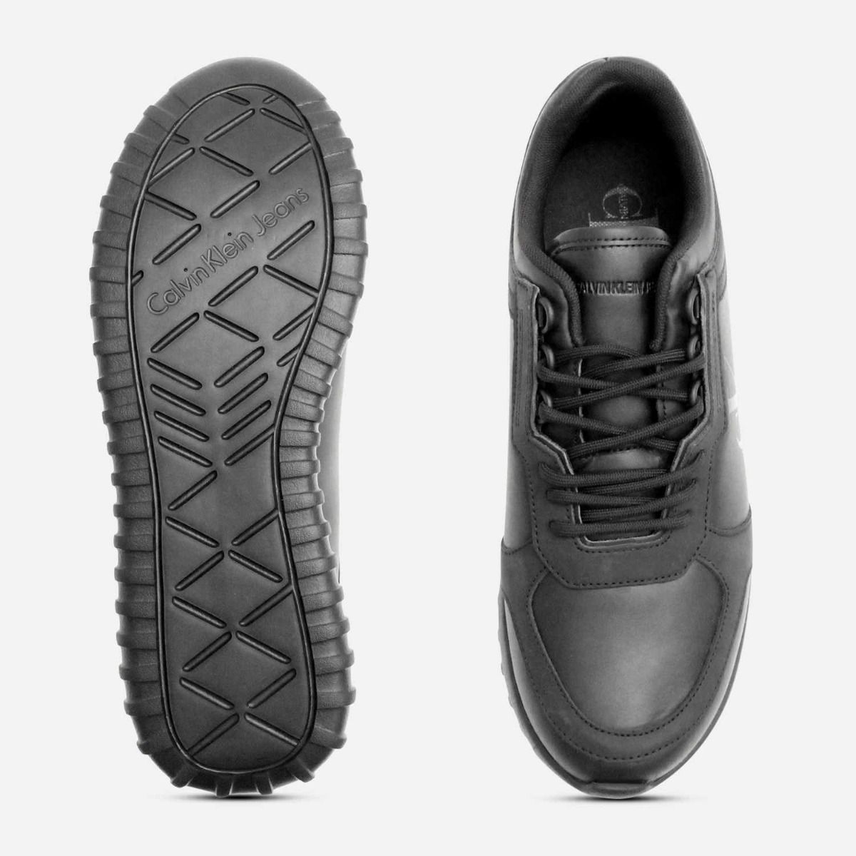 Calvin Klein Mens Desginer All Black Training Shoes