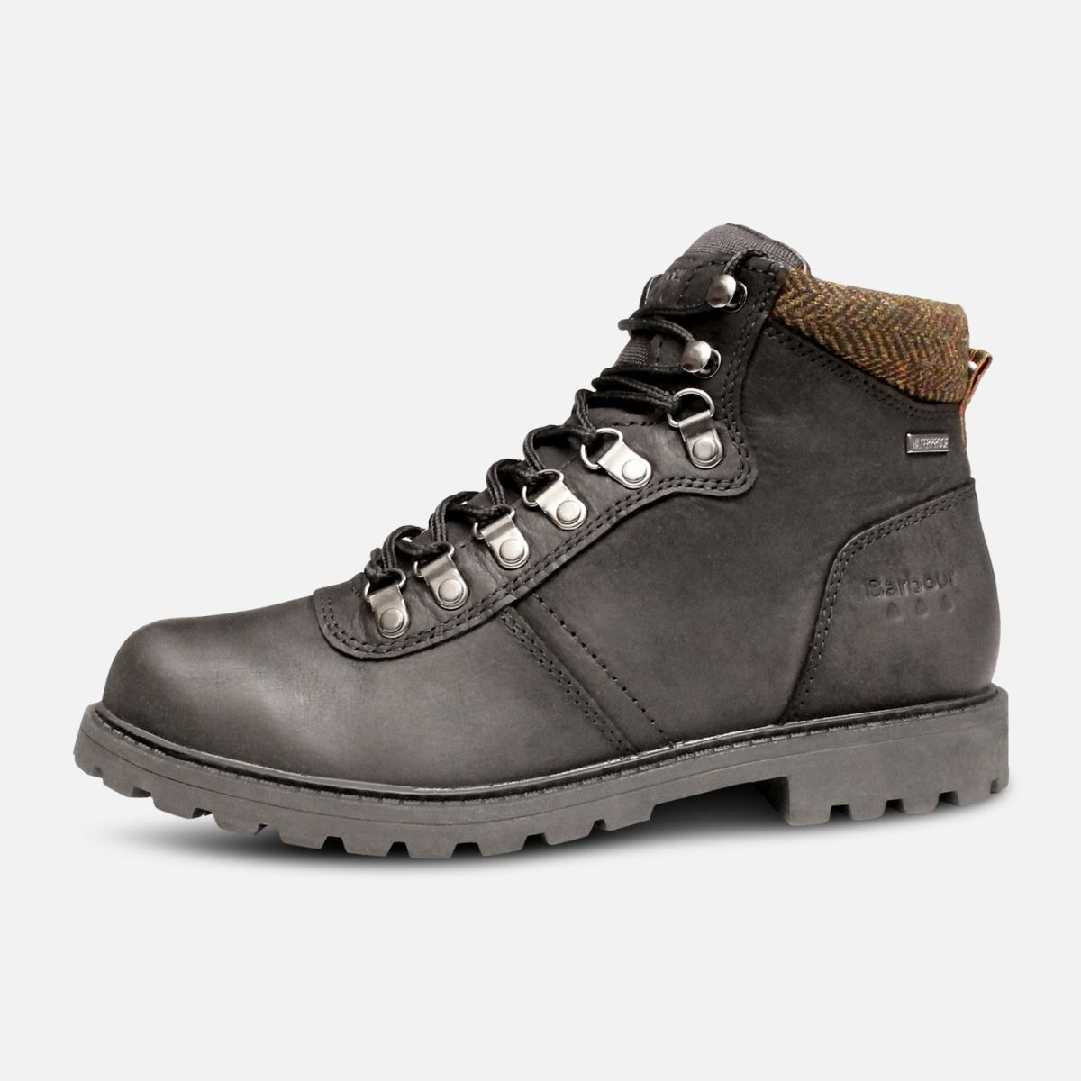 barbour elsdon waterproof hiker boots in black