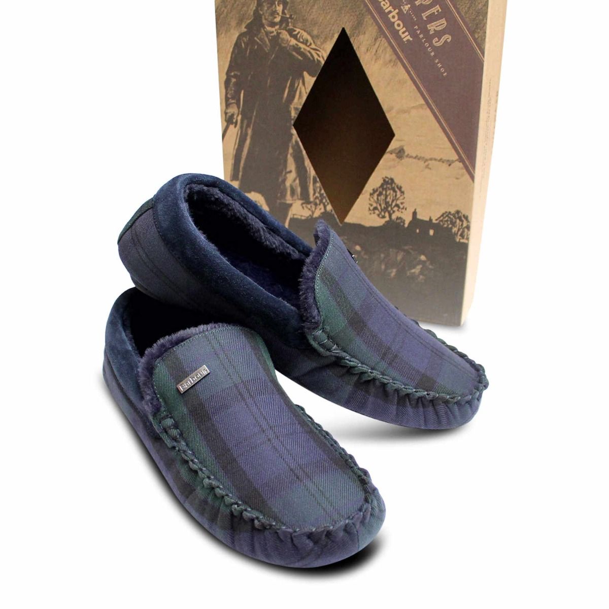 Black barbour online slippers