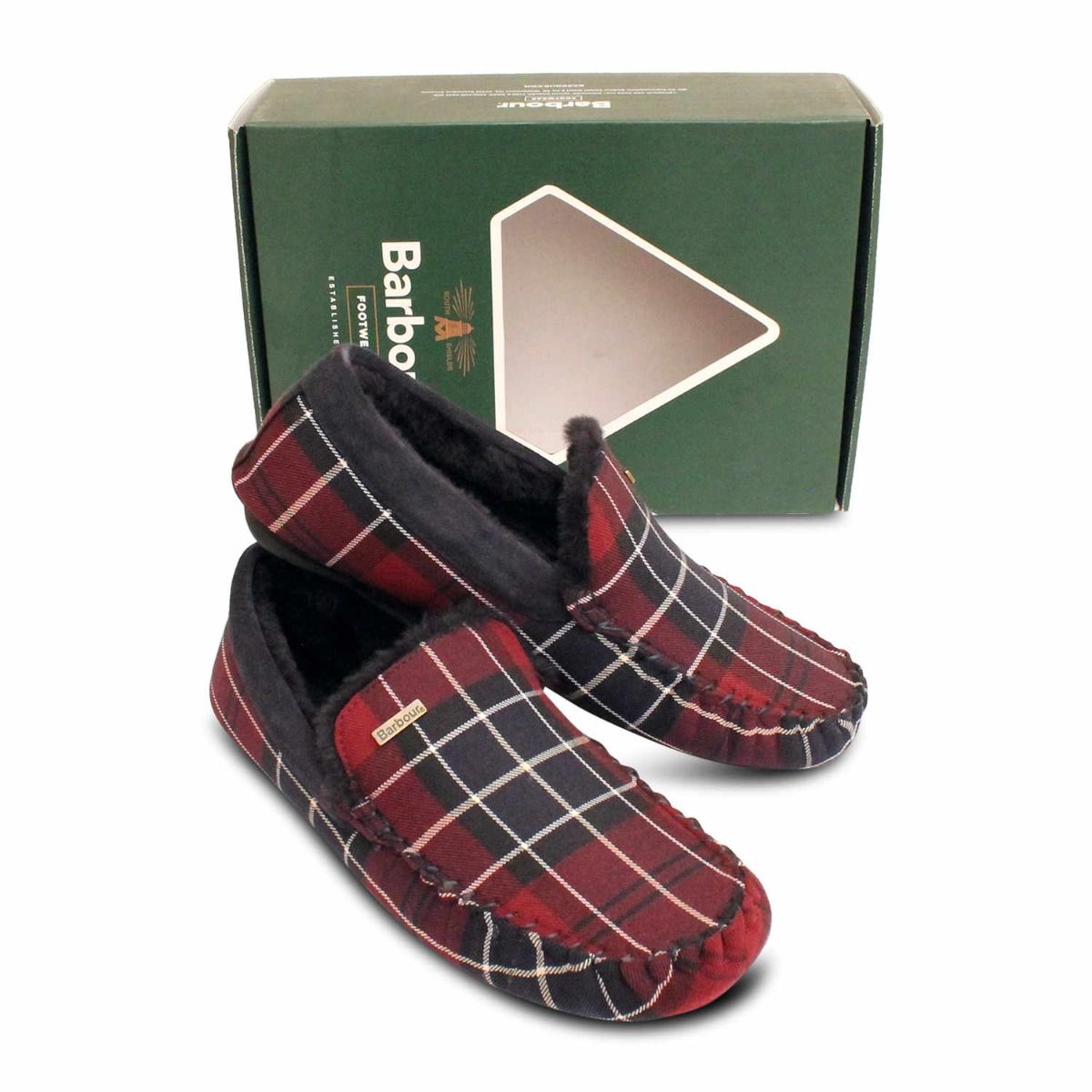 Barbour shoes red on sale