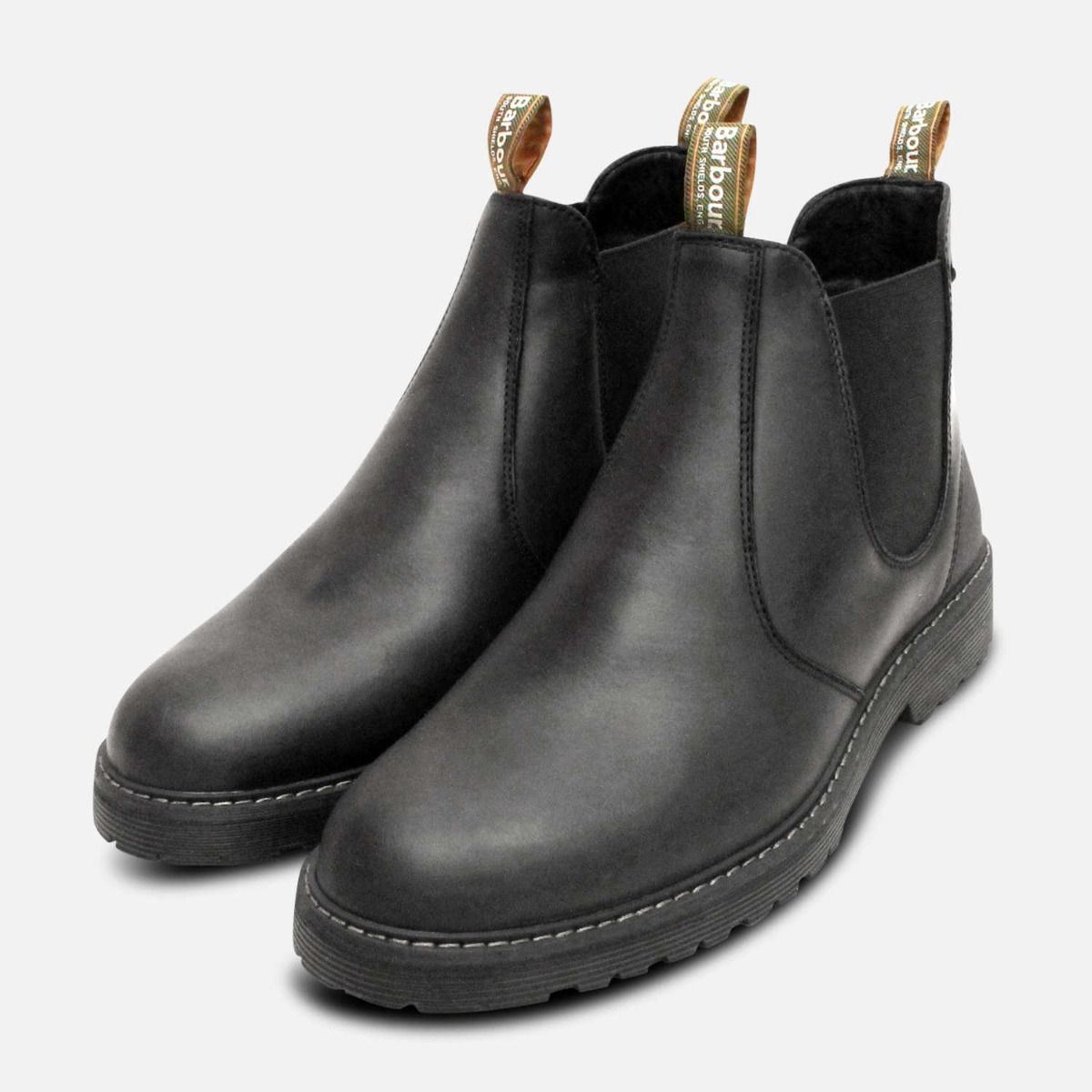 Mens black chelsea boots leather best sale