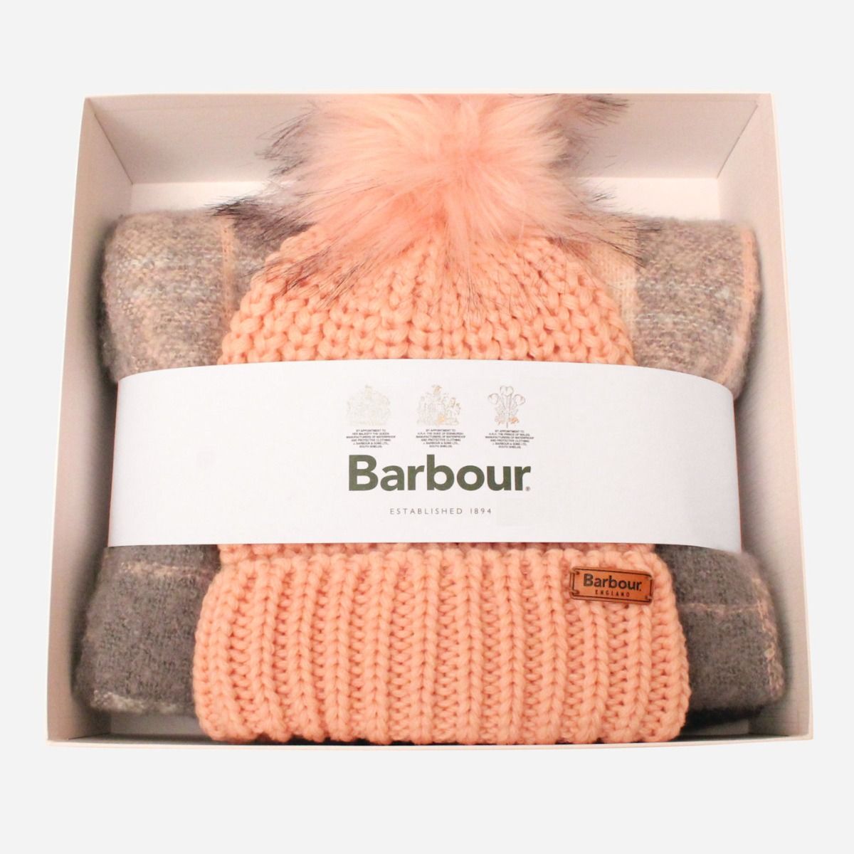 Barbour hat and scarf set best sale ladies