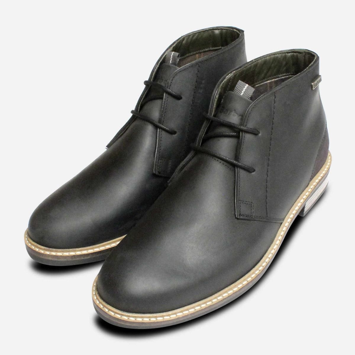 Barbour Readhead Black Mens Lace Up Chukka Boots
