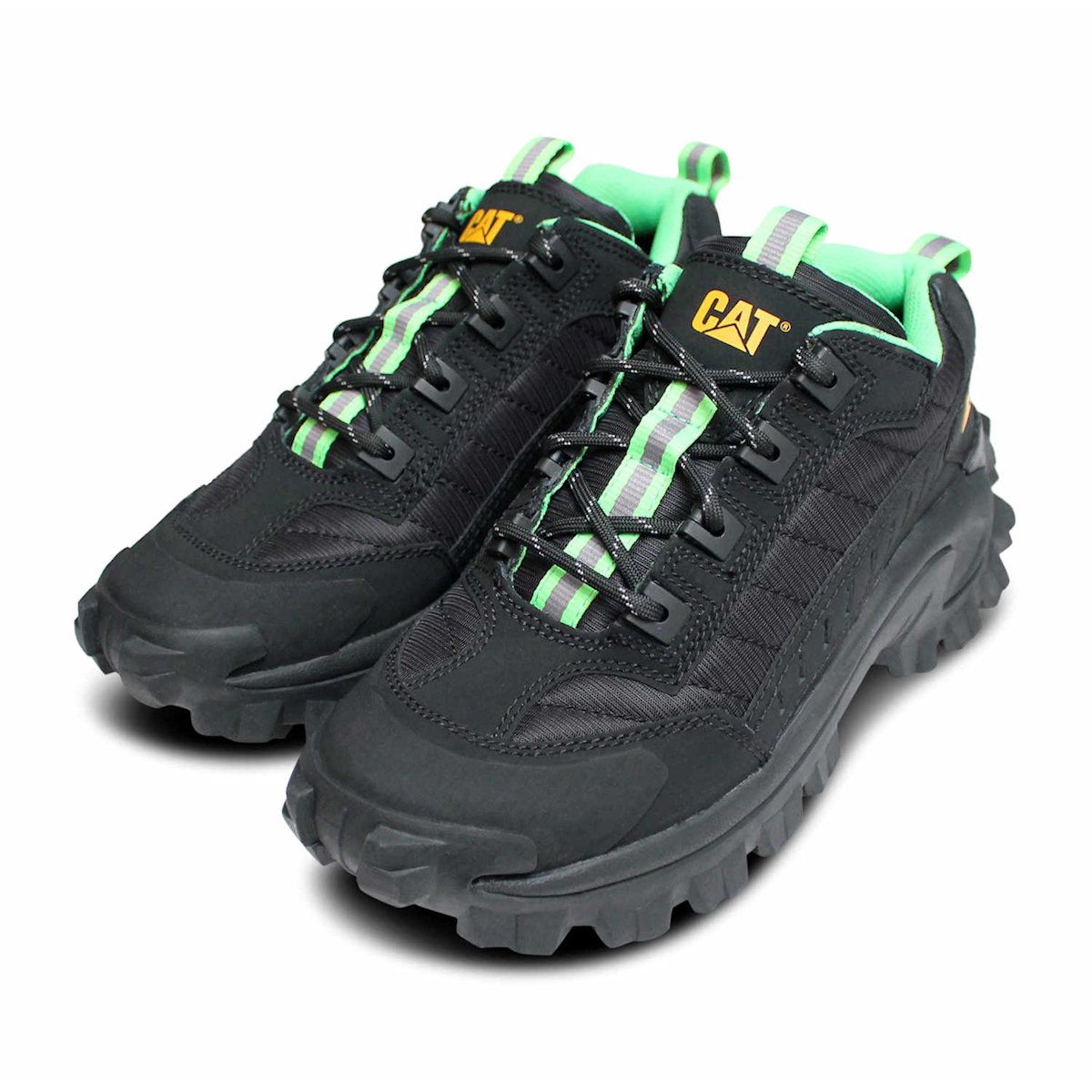 Caterpillar Designer Chunky Intruder Trainers in Jet Black