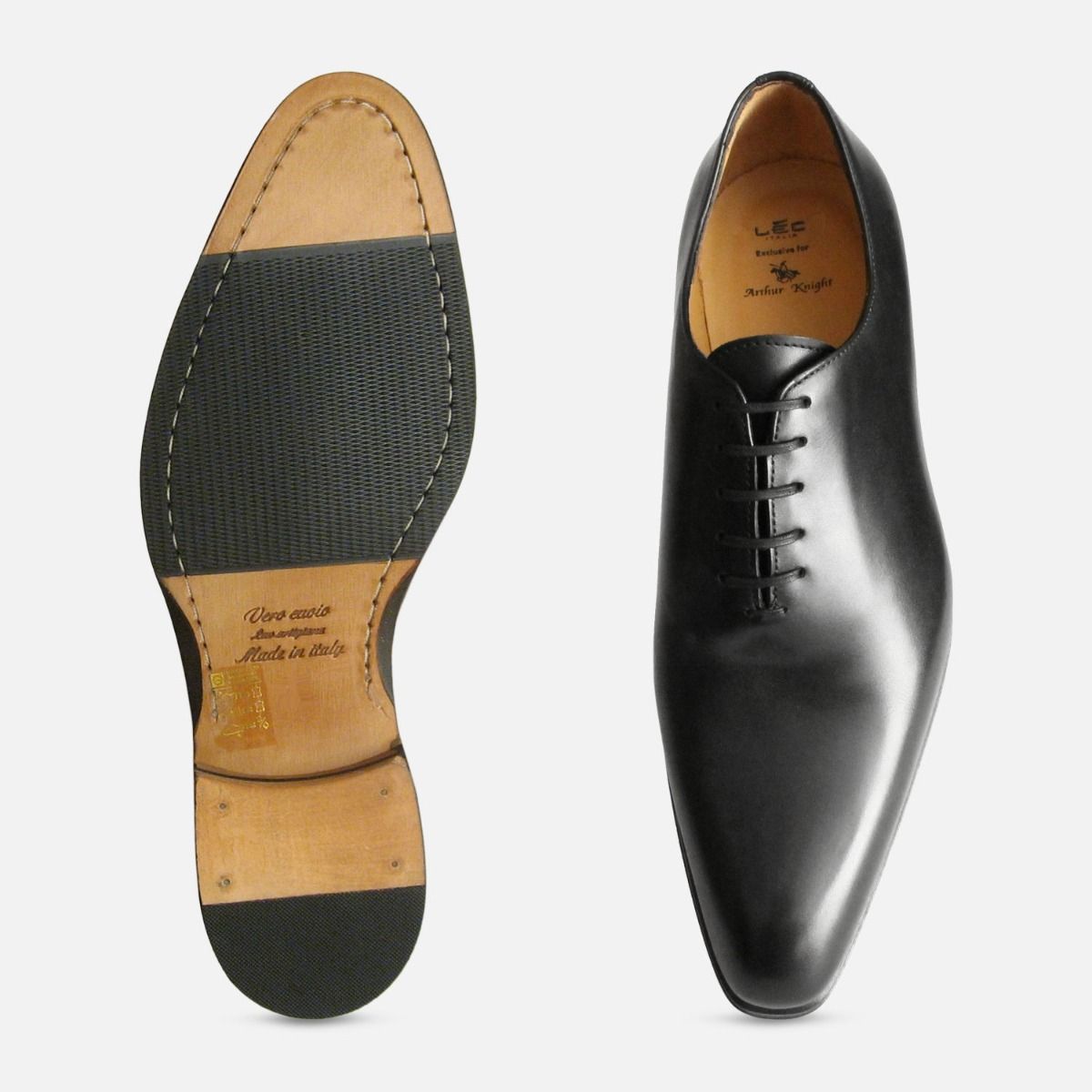 Black Wholecut Oxford Mens Shoes