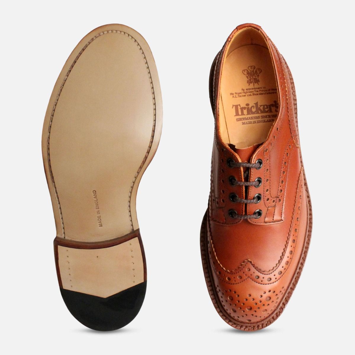 Trickers Bourton Marron Brogue Shoes