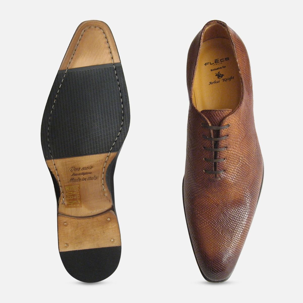 Display Of Expensive Mens Brogue Shoes In A Luxury Leather