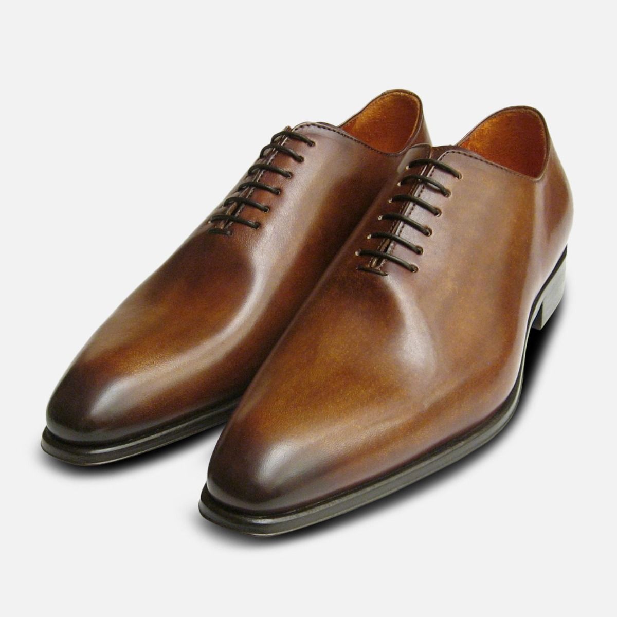 Wholecut Designer Brown Mens Shoes
