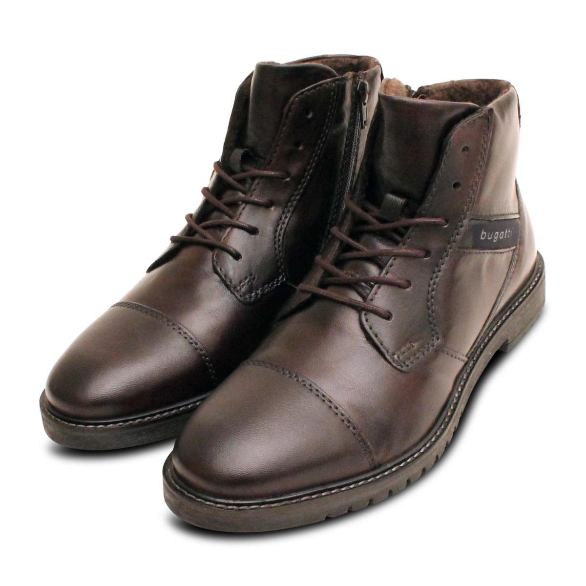 Camel Brown Warm Bugatti Mens Boots