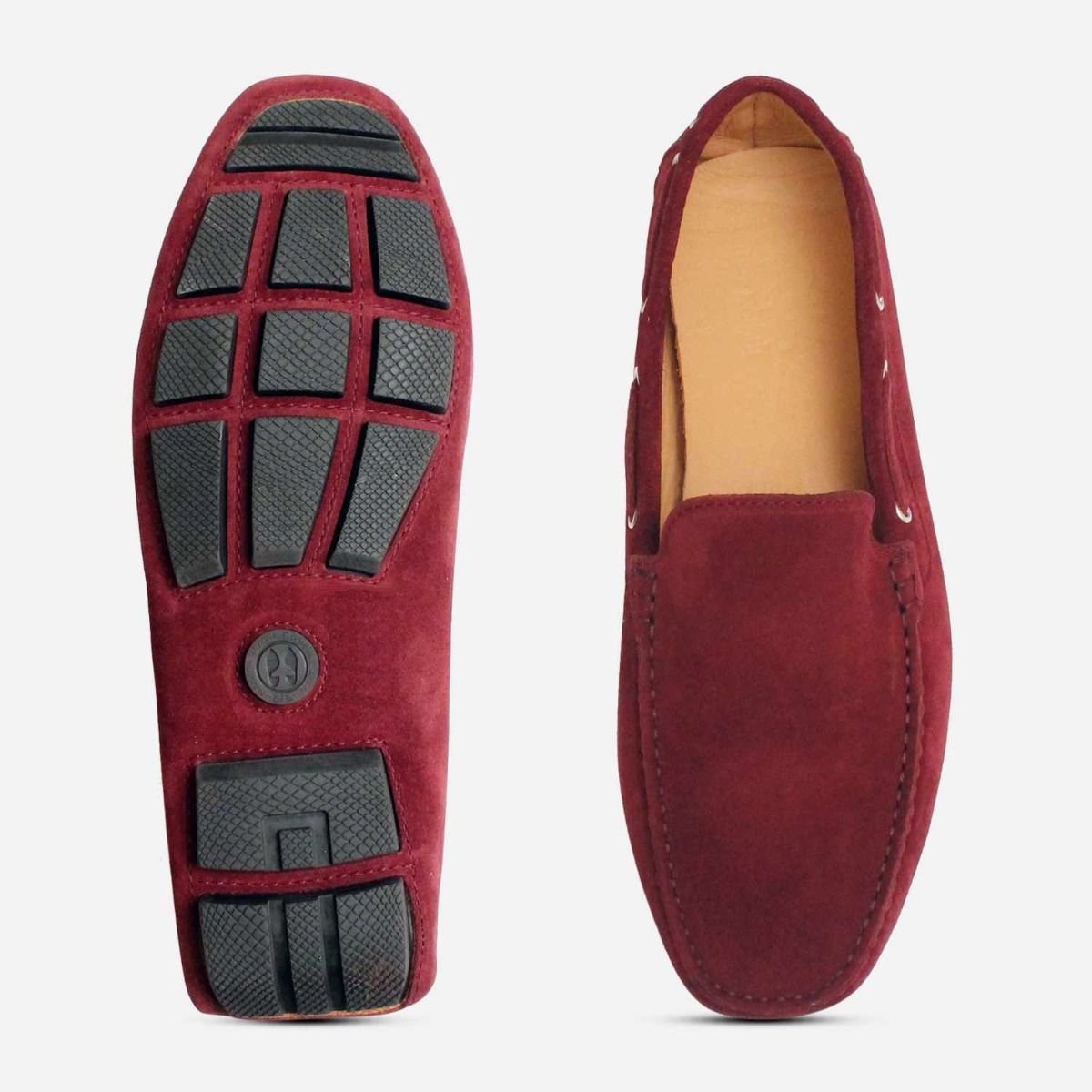 mens burgundy moccasins