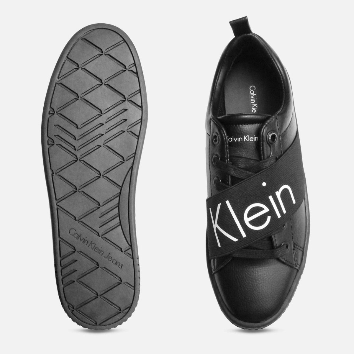 Calvin klein trainers womens on sale black