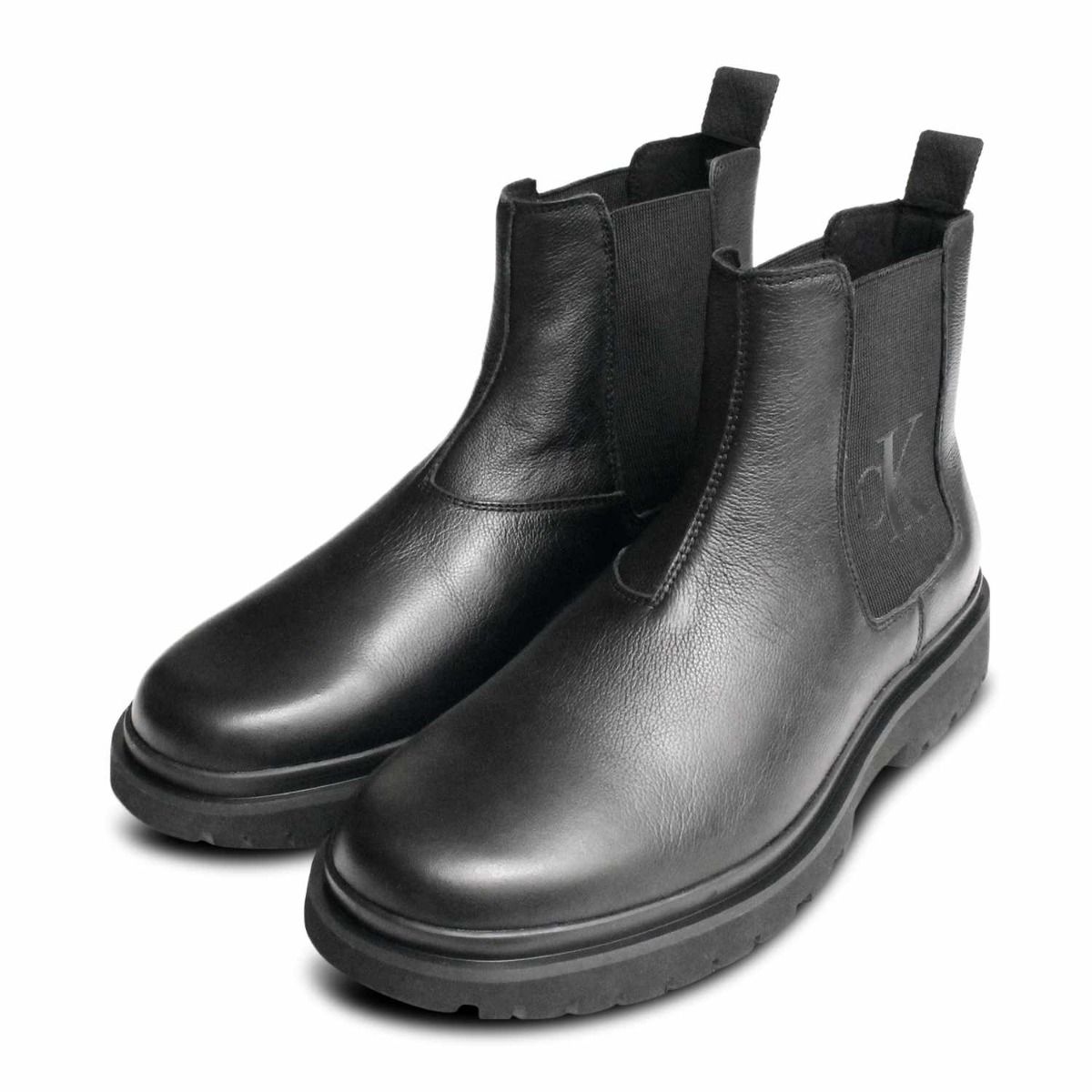 Calvin klein black clearance leather booties