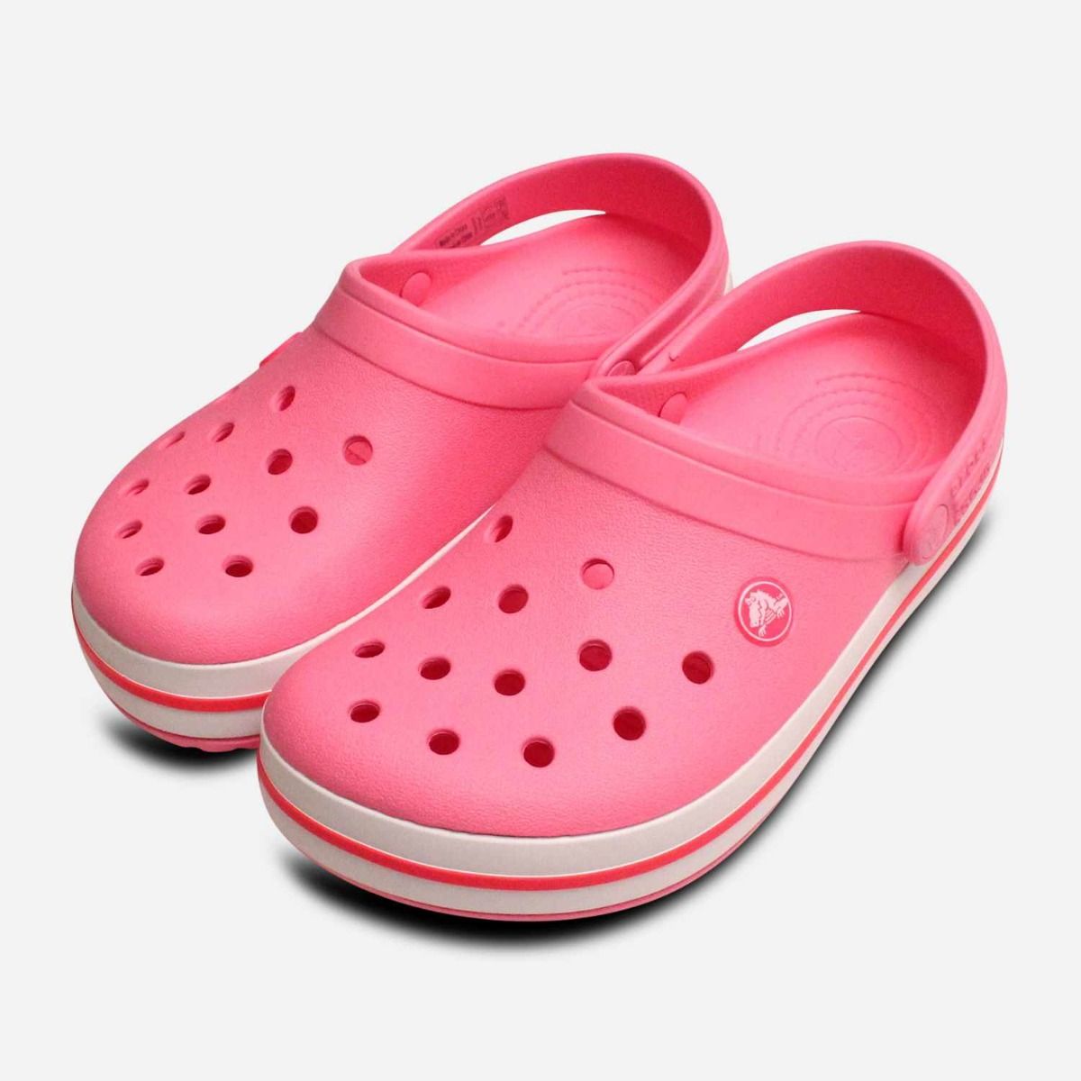 Crocs White & Pink Lemonade Crocband™ Clog - Women