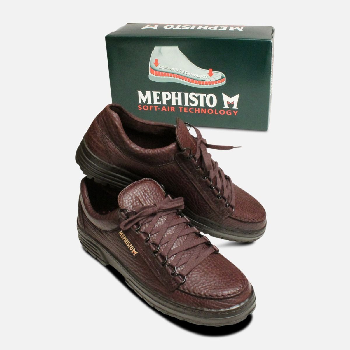 Mephisto Cruiser Dark Brown Leather Shoes Men