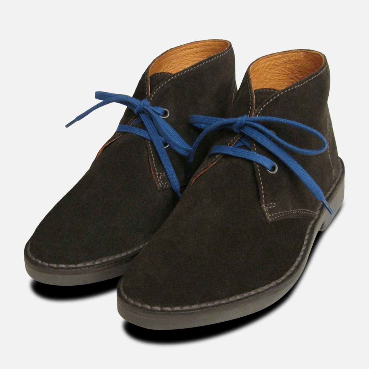 Womans Ladies Desert Boots Suede Leather Lace Up  3-8