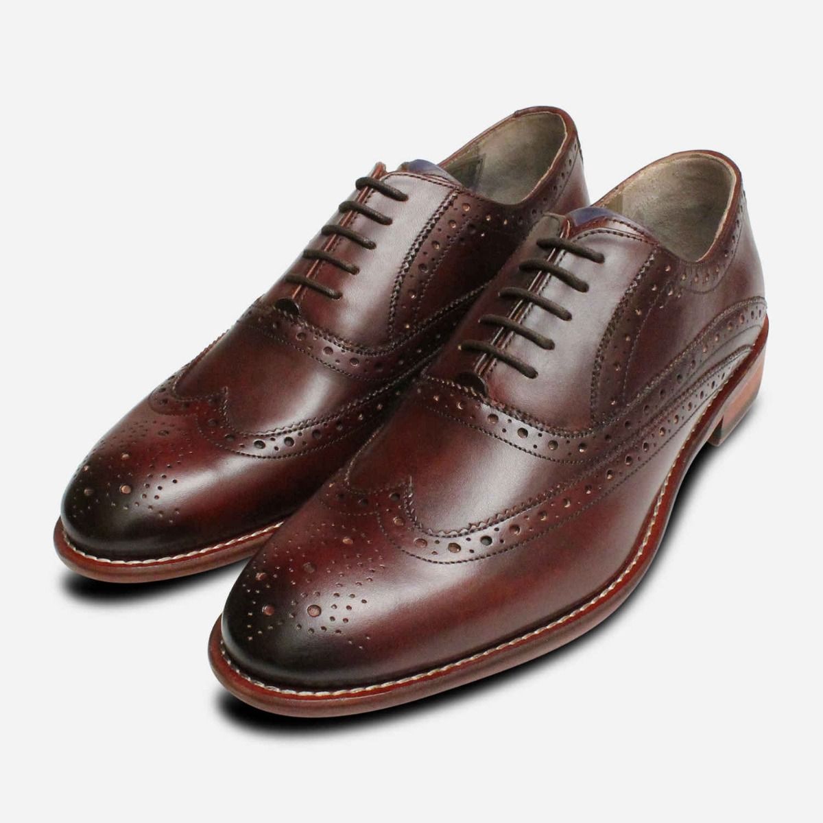 Oliver Sweeney Fellbeck Mens Oxford Brogues in Chestnut